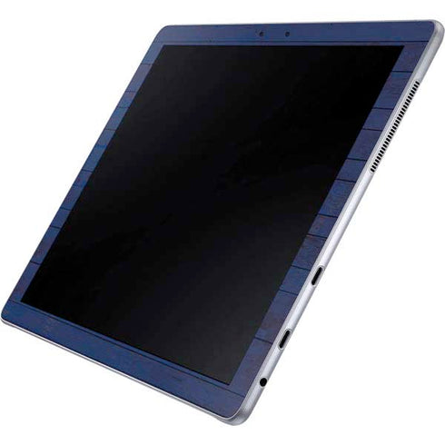 Guam Flag Dark Wood Galaxy Book 12in Skin